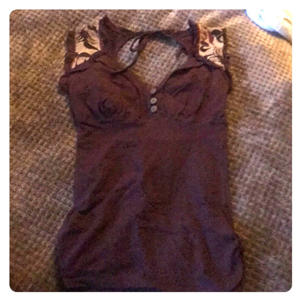 Leom designs Samvani top purple size medium/large